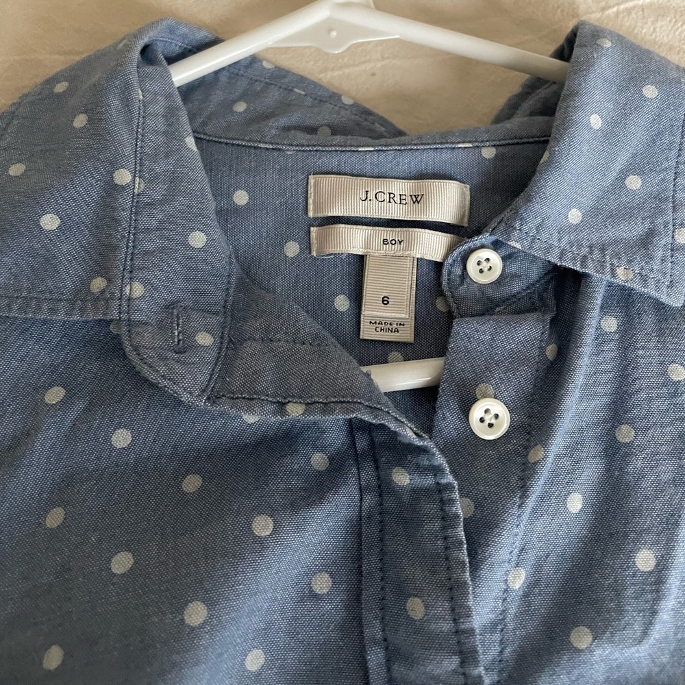 Boys J crew Button Up Long Sleeve - Picture 2 of 5